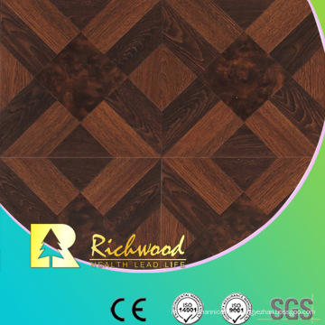 Commercial 8.3mm Woodgrain Texture Teak Sound Absorbing Laminated Flooring